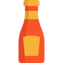 food, Bottle, ketchup, Spicy, Condiment, Food And Restaurant Black icon