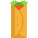 food, Burrito, Food And Restaurant, meat, Fast food, Tortilla, Mexican Food Goldenrod icon