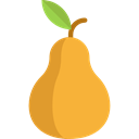 food, Fruit, diet, pear, vegetarian, vegan, Healthy Food, Food And Restaurant Goldenrod icon