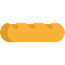 food, Bread, Food And Restaurant, Foods, handmade, Baguette, Breads Goldenrod icon