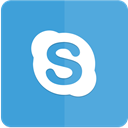 Skype, Icon, material design CornflowerBlue icon