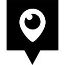 Periscope, media, Logo, Social Black icon