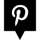 media, Logo, Social, pinterest Black icon