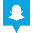 Social, Snapchat, media, Logo DodgerBlue icon