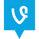 Social, Vine, media, Logo DodgerBlue icon