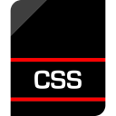 Extension, document, File, Css Black icon