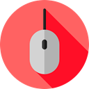 clicker, Technological, electronic, electronics, computing, computer mouse, Computer, Mouse, technology Tomato icon