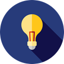 Light bulb, Idea, electricity, illumination, technology, electronics, invention DarkSlateBlue icon