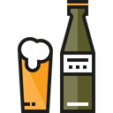 Alcohol, beer, pub, Alcoholic Drink, Pint Of Beer, Food And Restaurant Black icon