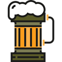 Alcohol, beer, Food And Restaurant, pub, Alcoholic Drink, Pint Of Beer Black icon