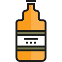 Bar, Alcohol, food, beer, Bottle, pub, Alcoholic Drinks, Food And Restaurant Black icon
