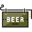 beer, pub, Signboard, Signaling, Bar Black icon