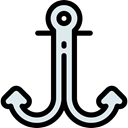 navy, tattoo, Tools And Utensils, Anchors, miscellaneous, Anchor, sailing, sail Black icon
