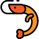 sea, Animals, Aquarium, Prawn, Crustacean, Sea Life, Food And Restaurant Black icon