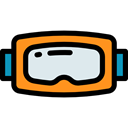 miscellaneous, goggle, sea, sports, Snorkel, Diving, Goggles, Summertime, Dive Black icon