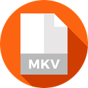 document, File, Files And Folders, Format, Archive, Extension, Mkv OrangeRed icon