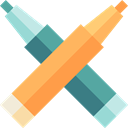 pencil, Pen, miscellaneous, education, writing, pens, Tools And Utensils, School Material, Office Material, Edit Tools SandyBrown icon