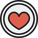 Peace, lover, loving, Shapes And Symbols, Heart, interface, Like, shapes WhiteSmoke icon