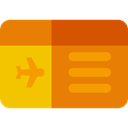 Passage, Plane Ticket, travel, Holidays, Airfare DarkOrange icon