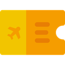 travel, Holidays, Airfare, Passage, Plane Ticket Icon