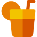 party, Alcohol, food, cocktail, leisure, drinking, straw, Alcoholic Drinks, Food And Restaurant DarkOrange icon