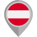 placeholder, flags, Country, Nation, flag, Austria DarkGray icon