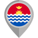 flag, Kiribati, placeholder, flags, Country, Nation DarkGray icon