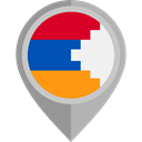 flag, Nagorno Karabakh Republic, placeholder, flags, Country, Nation DarkGray icon