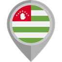 flag, placeholder, flags, Country, Abkhazia, Nation DarkGray icon