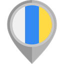 placeholder, flags, Canary Islands, flag DarkGray icon