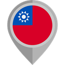 flag, Taiwan, placeholder, flags, Country, Nation Crimson icon