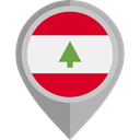 flag, Lebanon, placeholder, flags, Country, Nation DarkGray icon