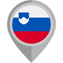 slovenia, Country, Nation, flag, placeholder, flags DarkGray icon