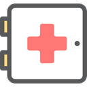 medical, hospital, Accident, Health Care, Emergency Kit, Medicines, Healthcare And Medical DimGray icon