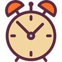 Clock, time, timer, alarm clock, Tools And Utensils NavajoWhite icon