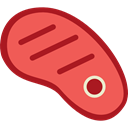 food, meat, steak, Barbecue, grilled, Proteins, Food And Restaurant Tomato icon