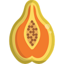 food, Fruit, papaya, Healthy Food, Food And Restaurant, organic, diet, vegetarian, vegan Black icon