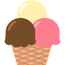 Ice cream, Summertime, Food And Restaurant, food, Dessert, sweet, summer SaddleBrown icon