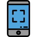 mobile phone, cellphone, smartphone, technology, electronics, Phone Camera CornflowerBlue icon