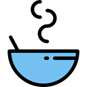 Bowls, Food And Restaurant, food, soup, hot drink, Healthy Food Black icon