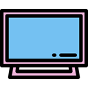 Tv, monitor, screen, television, technology, electronics SkyBlue icon