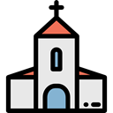 church, religion, temple, buildings, Chapel, christian, real estate Black icon