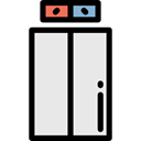Elevator, lift, Doors, Furniture And Household Lavender icon