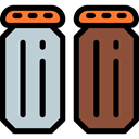 food, Spicy, Condiment, Food And Restaurant, Salt And Pepper Sienna icon