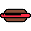 food, Fast food, junk food, Sausage, Hot Dog, Food And Restaurant Black icon