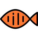 Animal, fishes, Foods, Meats, Food And Restaurant, food, fish, Supermarket, meat Black icon