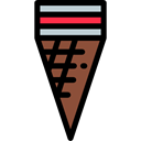 summer, Ice cream, Summertime, Food And Restaurant, food, Dessert, sweet Black icon