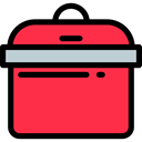 Barbecue, Summertime, Food And Restaurant, Portable Fridge, Picnic, Fridge Crimson icon