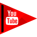 media, online, Social, youtube Red icon