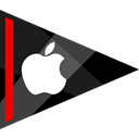 online, Social, media, Apple Black icon